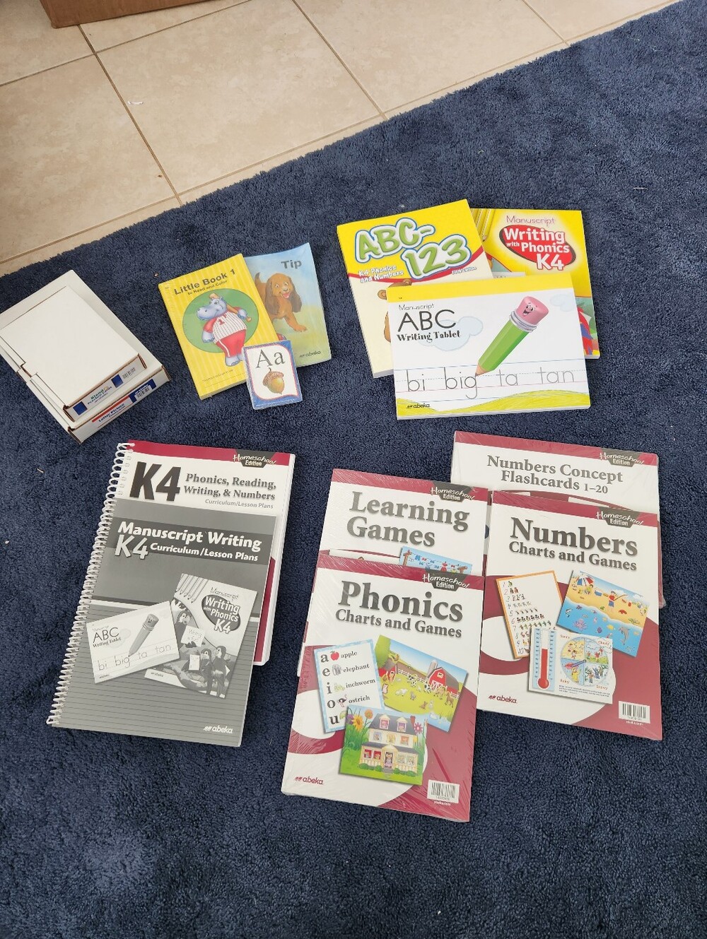 Abeka K4 Manuscript Parent and Child Kit NIB